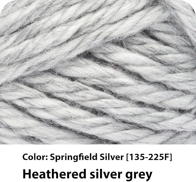 Lion Brand Yarn 135-225 Hometown Yarn, Springfield Silver (1 skein)