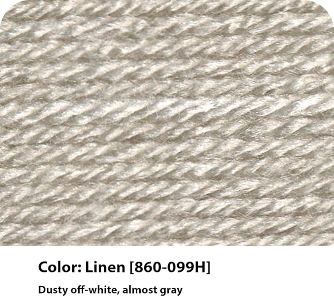 (1 Skein) Lion Brand Yarn Vanna's Choice Yarn, Linen