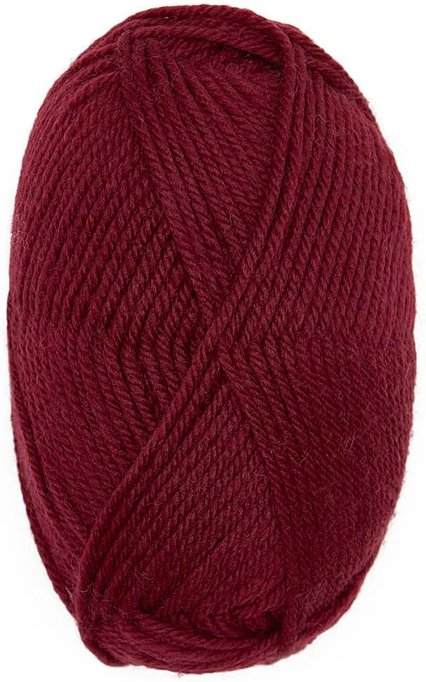 Alpaca Warehouse 100% Pure Wool Yarn Superwash Set of 6 Skeins (300 Grams) DK Weight - Sourced Directly from Peru - Heavenly Soft and Perfect for Knitting and Crocheting (Burgundy - 6 Skeins)
