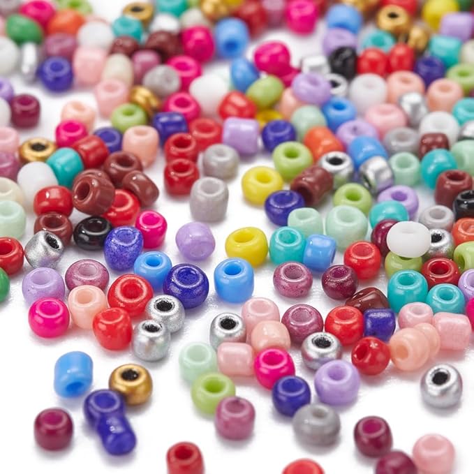 24000 Pcs 2mm Glass Seed Beads Bracelet Making Kit, Small Beads Friendship Jewelry Craft Kit with Lobster Clasps, Jump Rings & Elastic Cord, DIY Art Craft Gift for Girls
