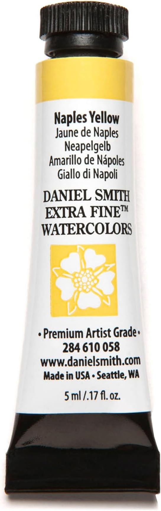 Daniel Smith Extra Fine Watercolor Paint, 5ml Tube, Naples Yellow, 284610058