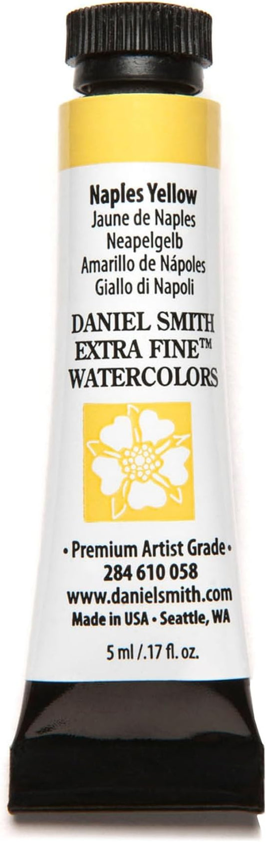 Daniel Smith Extra Fine Watercolor Paint, 5ml Tube, Naples Yellow, 284610058