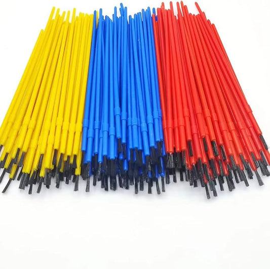 150pcs Plastic Paint Brushes Set Acrylic Paint Brushes Watercolor Brushes Colorful Detail Painting Kit Art Supplies for Educational & Learning Activity, 170mm