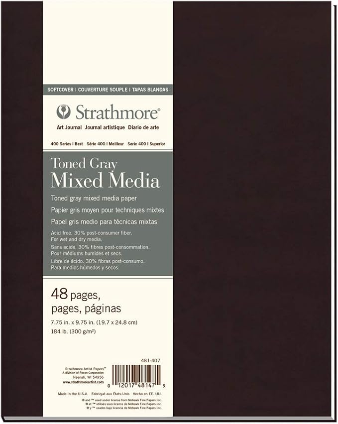 Strathmore Toned Gray Softcover MM 7.75x9.75