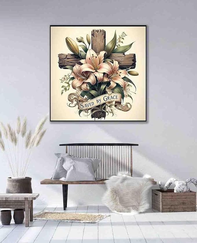 cross stitch kits for adults beginner,flower counted cross stitch kits printed stitching cute patterns dimensions needlepoint art crafts embroidery kits for adults beginners (13.7x13.7 inch)