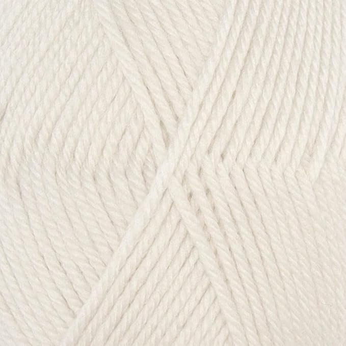 Alpaca Warehouse 100% Pure Wool Yarn Superwash Set of 6 Skeins (300 Grams) DK Weight - Sourced Directly from Peru - Heavenly Soft and Perfect for Knitting and Crocheting (Alabaster White - 6 Skeins)