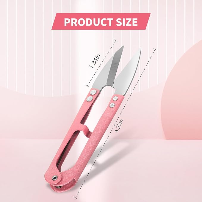 3PCS Thread Snips, High-Carbon Steel Thread Cutter, 4.25inch Yarn Scissors for Sewing, Quilting, Knitting, DIY, Jewelry Making, Bonsai Bud and Leaves Pruning.