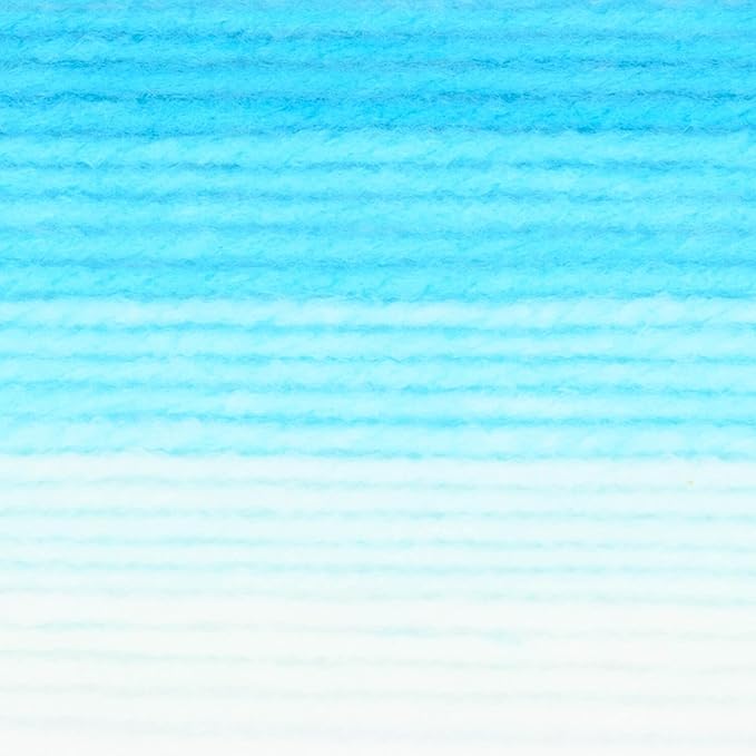 Lion Brand Yarn Mandala Gradient, Multicolor Yarn for Knitting, Crochet and Crafting, Aqua, 3 Pack