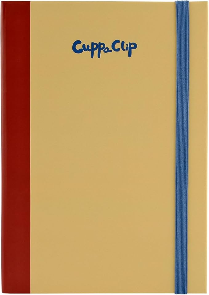 CuppaClip Accordion Watercolour Sketchbook 300GSM Cotton Paper Art Supplies Hardback Concertina Watercolor Travel Journal (Yellow, 5.3x7.6in)
