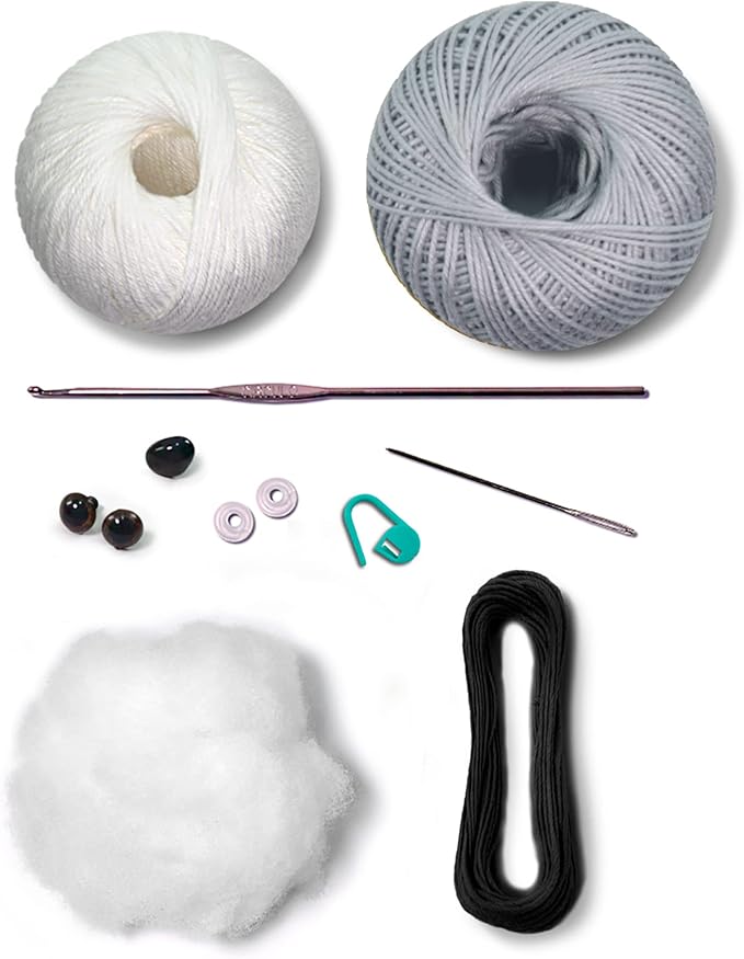 CÍRCULO Amigurumi Crochet Kit - Cats & Dogs - All Included, Easy Instructions - Crochet Kit for Intermediate - Crochet Set - Animal Crochet Kit, Premium Amigurumi Yarn for Crocheting – Persian