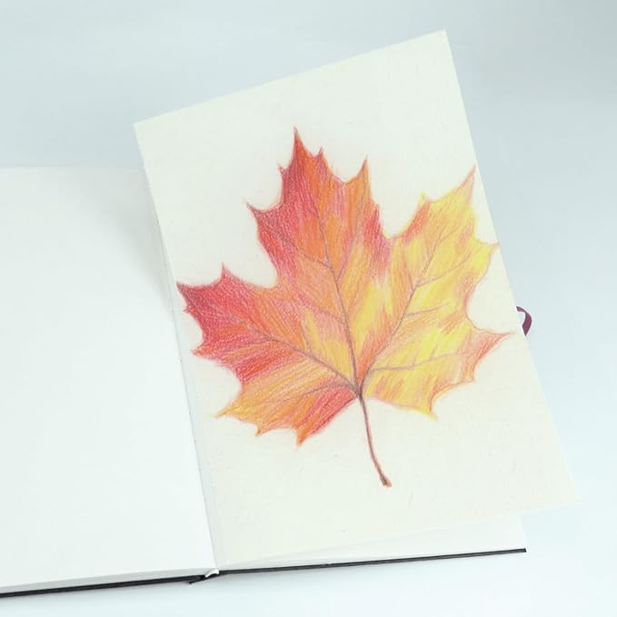 CuppaClip Sketch Book Hardcover Drawing Pad 300GSM Acid-Free Paper Spiral Bound Sketchbook 50 Sheets/100 Pages Art Supplies (Hardcover, 5.9x8.3in)
