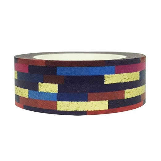 Wrapables Colorful Washi Masking Tape, Mystery Magic Bars