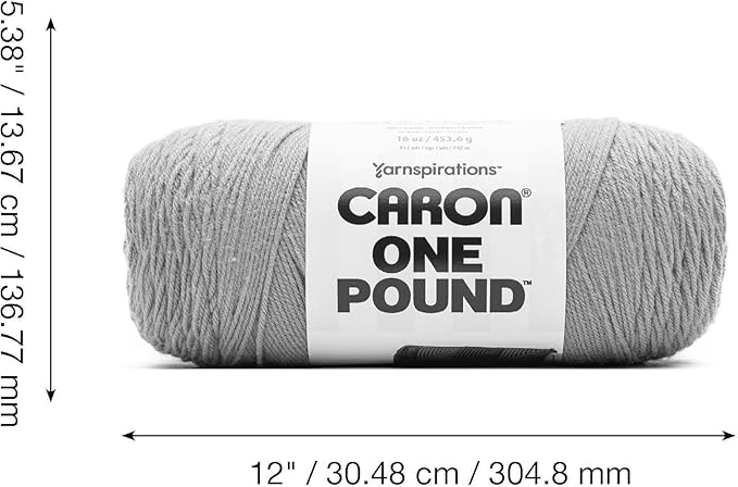 Caron One Pound Faded Brick Yarn - 2 Pack of 16oz/453.6g - Acrylic - #4 Worsted (Medium) - 812 Yards - Knitting & Crochet
