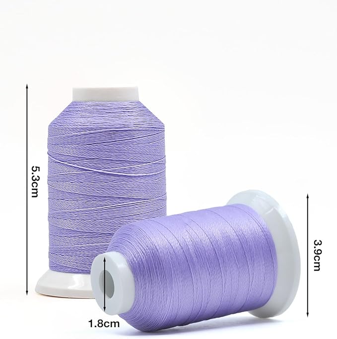 8 Colors Luminary Glow in The Dark Embroidery Machine Thread Kit, 30WT(150D/2), 500m/SP Glow in the Dark Thread for Embroidery, Quilting, Hand Crafts & Sewing
