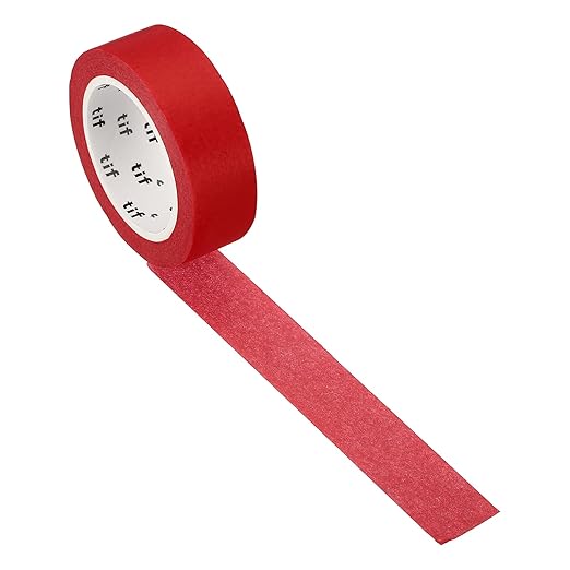 PATIKIL Holographic Washi Tape 0.59 Inch x 10.93 Yards, 1 Roll Self Adhesive Masking Sticker for DIY Art Craft Wrapping Decoration, Red