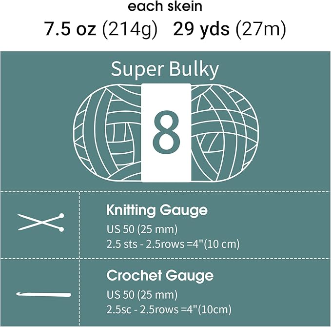 MABOZOO Tie Dye Chunky Yarn for Crocheting 8 Pack,Fluffy Jumbo Chenille Yarn,Soft Plush Yarn Bulky,Giant Thick Fuzzy Yarn for Hand Knitting or Arm Knitting,Green Multi (26 yds,8 oz Each Skein)