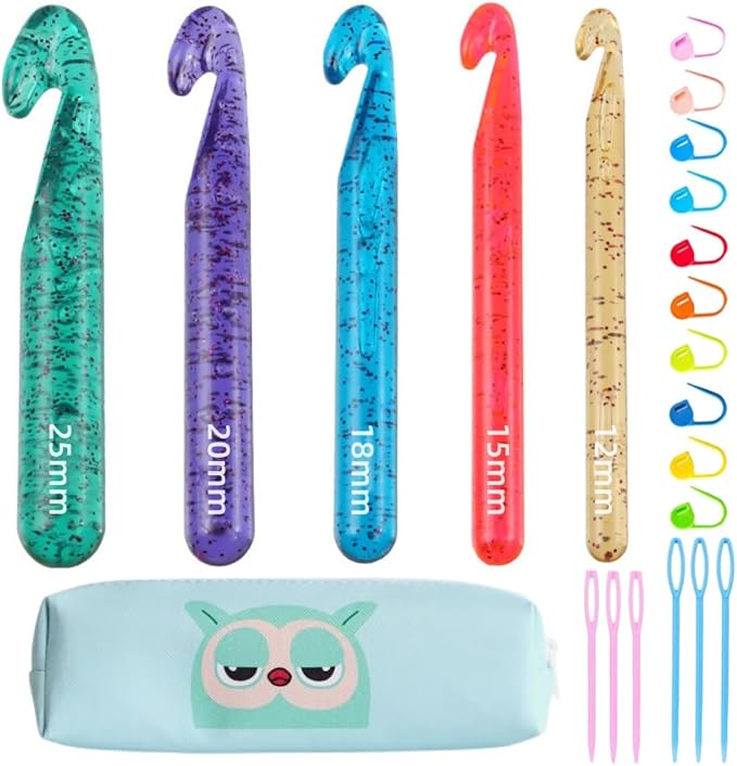 Large Crochet Hooks,25mm 20mm 18mm 15mm 12mm Crochet Hooks