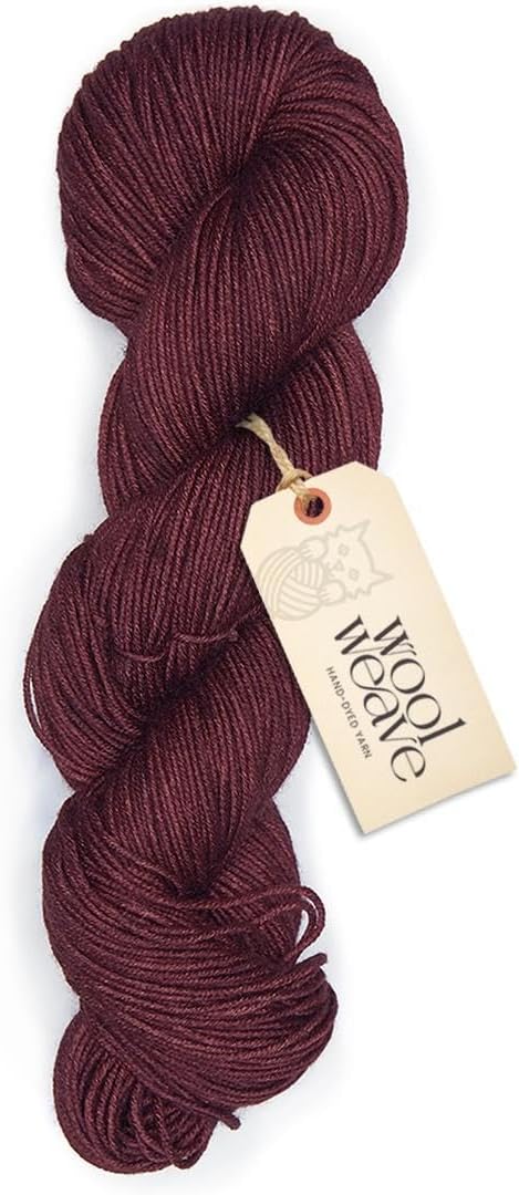 Superwash Merino Wool Yarn for Knitting & Crocheting - Premium Hand Dyed, 100gr, 240 Yards, Dk Weight - Luxurious, Soft & Durable Brown Yarn