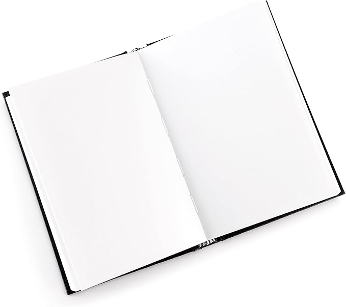 Pentalic - 4"x 6" Hardbound Sketchbook, 110 Sheets, Black
