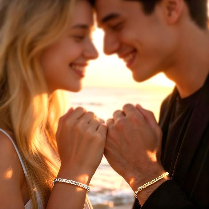 omifora Permanent Bracelet Kit with Ring-Shaped Clasp,DIY Romantic Infinity Jewelry for Couples,Friends & Family,Gift for Anniversaries,Mother’s Day & Birthdays(Black&Gold)