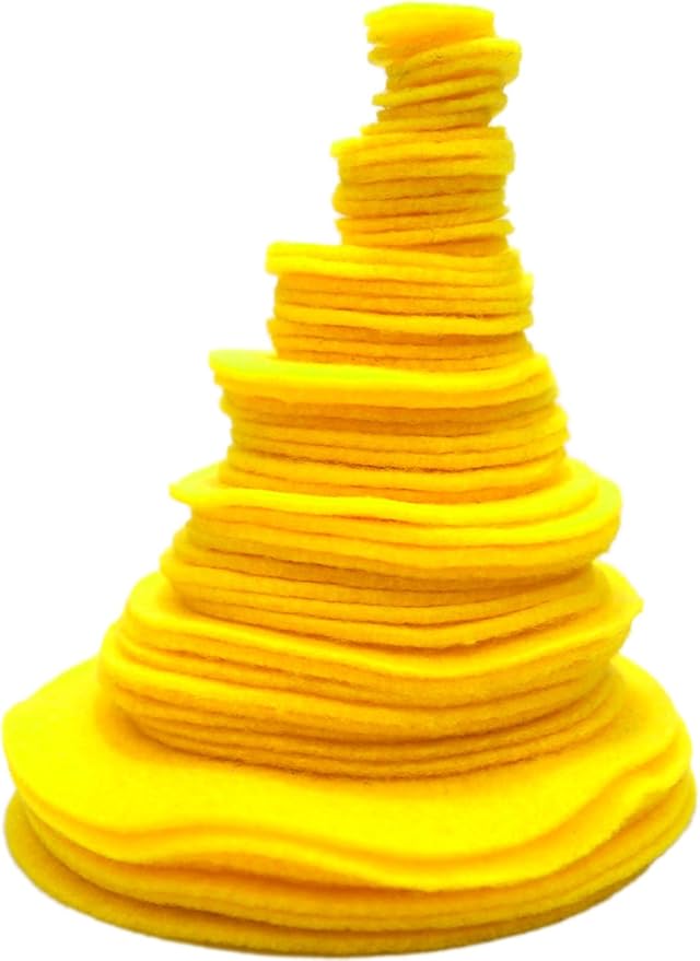 Playfully Ever After Yellow Craft Felt Circles (Mixed Size Pack - 56pc)