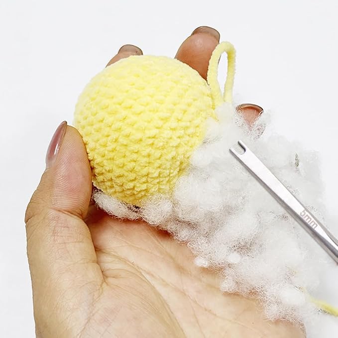 ZORZA 3Pcs Versatile Cotton Stuffing Tool for DIY Handcrafts Crochet Projects Includes 3mm 4mm 5mm Cotton Filler Tools for Sewing Crafting
