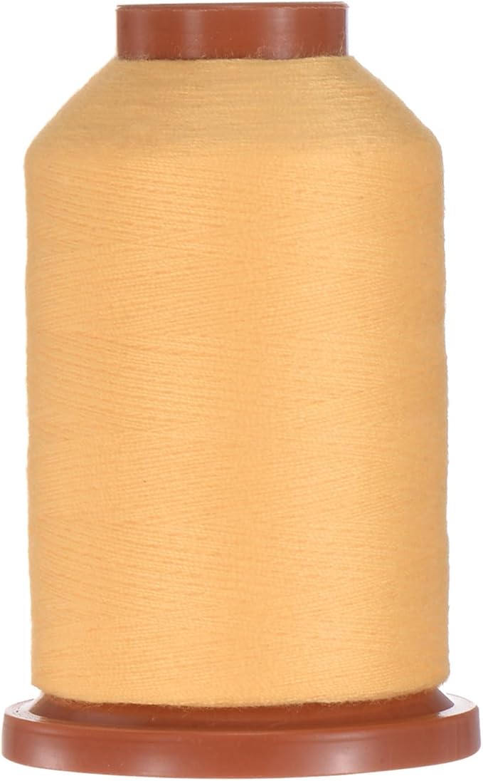 uxcell 40D/2 Sewing Thread 1100 Yards Polyester Household Sewing String Hand Stitching Polyester Cord for Clothing Stitching Shoe Bag Repairing DIY Craft Light Orange