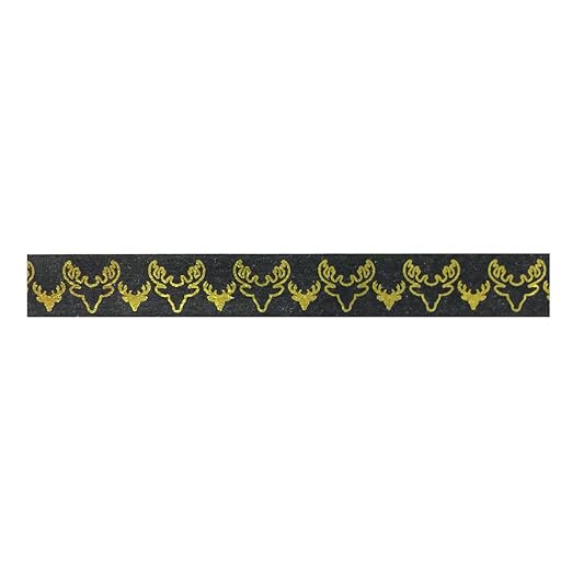 Wrapables Colorful Washi Masking Tape, Metallic Deer Antlers