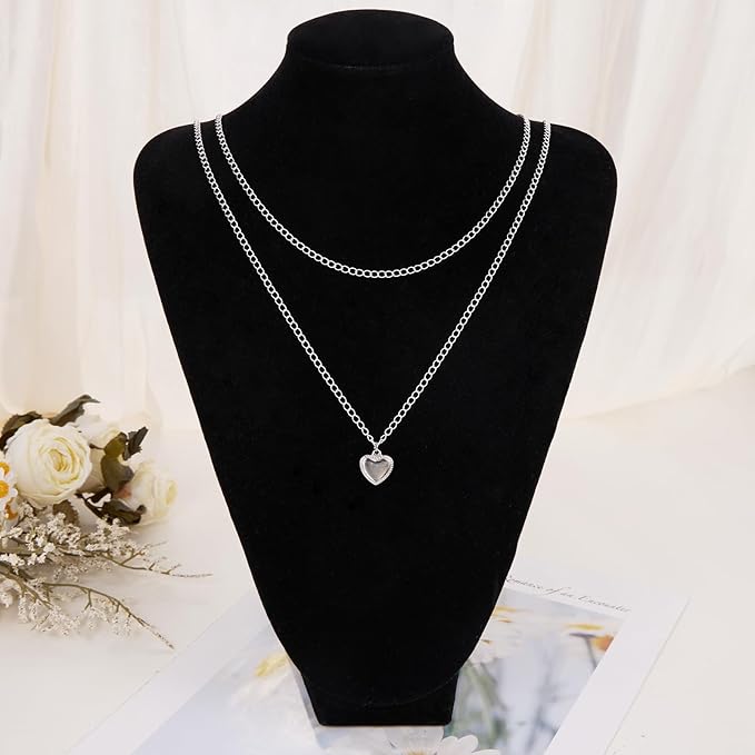 2 Rolls Total 65.6 Feet Silver Jewelry Chains Stainless Steel Necklace Bracelet Curb Chain Bulk for Jewelry Making DIY Craft with Lobster Clasps Jump Rings