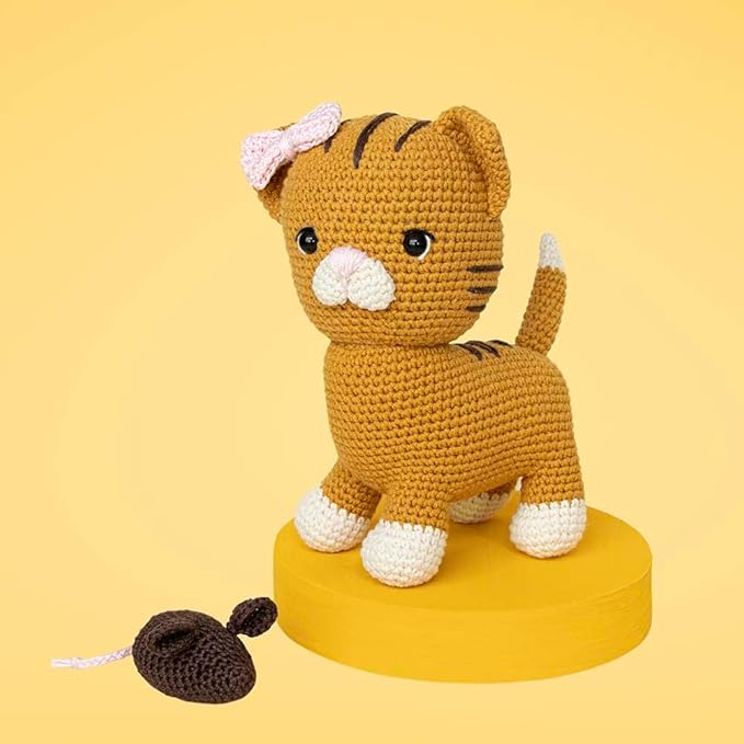 Scheepjes Amigurumi Kit Cat and Mouse Crochet Toy Complete Set for DIY Lovers