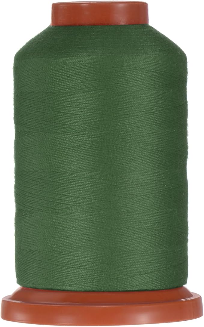 uxcell 40D/2 Sewing Thread 1100 Yards Polyester Household Sewing String Hand Stitching Polyester Cord for Clothing Stitching Shoe Bag Repairing DIY Craft Emerald Green