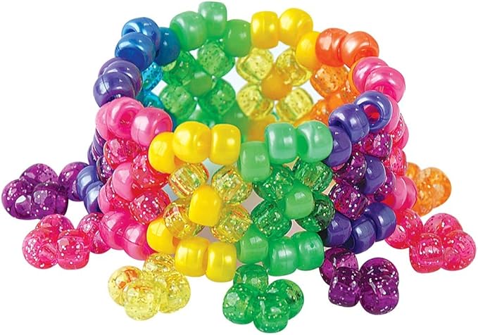 Beadery B6262 The Sparkles Pony Bead Box - Approximately 2300 Beads,(Pack of 12)