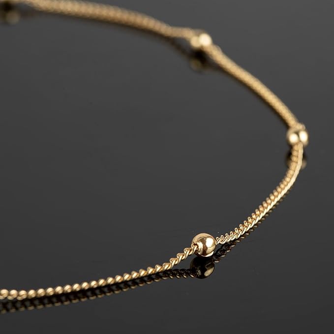 16.4 Feet/5 Meters 18K Gold Plated Brass Chain for Jewelry Making, Light Gold Beaded Necklace Chain for Women Twisted Curb Link Chain Jewelry Supplies