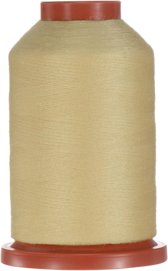 uxcell 40D/2 Sewing Thread 1100 Yards Polyester Household Sewing String Hand Stitching Polyester Cord for Clothing Stitching Shoe Bag Repairing DIY Craft Dark Apricot