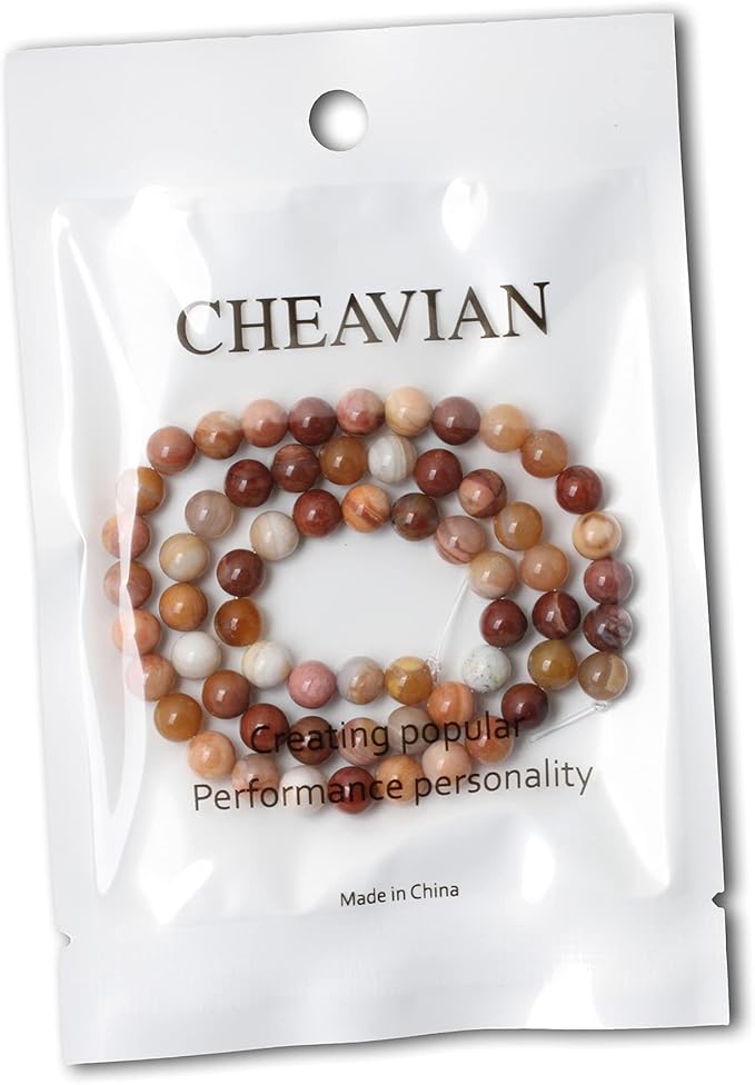 cheavian 60pcs 6mm natural petrified wood jade round loose beads for jewelry making diy bracelet necklace materials 1 strand 15"