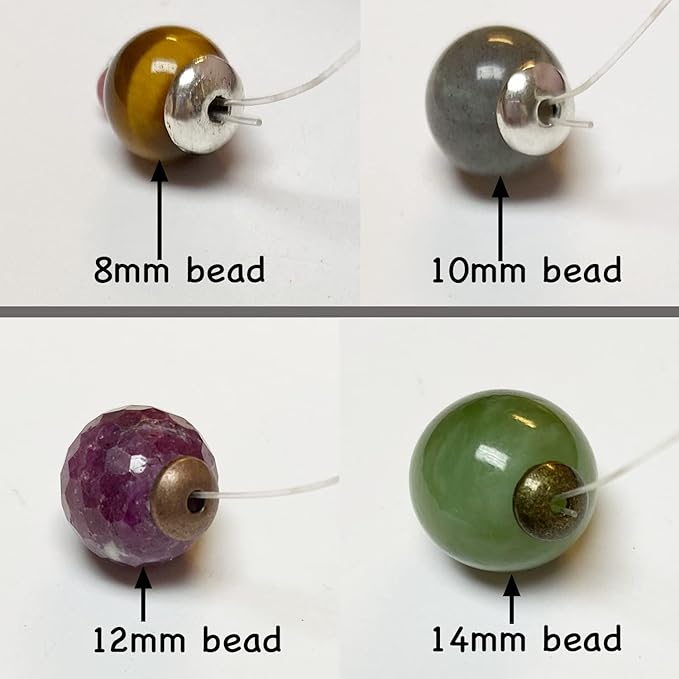 Heather's cf Flower Bead Caps Custom Fancy Charm Jewelry Making Spacer Kit Findings Bulk Vintage for Bracelets Earrings Necklaces Rings Beading Supplies Craft Non Tarnish DIY (Smooth Silver - 400 Pcs)