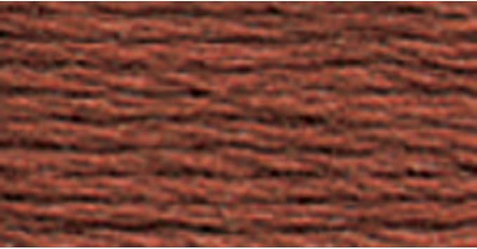 DMC 117-3858 Mouline Stranded Cotton Six Strand Embroidery Floss Thread, Medium Rosewood, 8.7-Yard