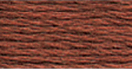 DMC 117-3858 Mouline Stranded Cotton Six Strand Embroidery Floss Thread, Medium Rosewood, 8.7-Yard
