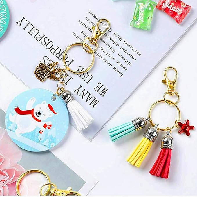 60 Pcs Premium Gold Swivel Clasps Lanyard Snap Hooks with Key Rings, Key Chain Clip Hooks Lobster Claw Clasps for Keychain Clip Lanyard, Jewelry Making, DIY Crafts