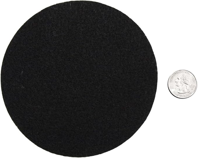 Playfully Ever After Black Craft Felt Circles (5 Inch - 18pc)