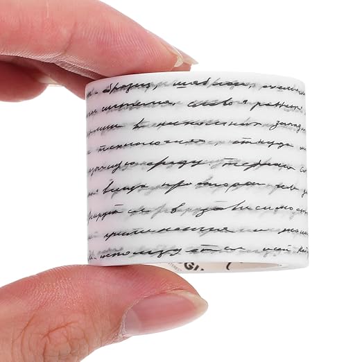 NOLITOY 2 Rolls Washi Scrapbooking Tape Vintage Gothic English Calligraphy Tape for DIY Crafts Arts Scrapbooking Album Journal Planners