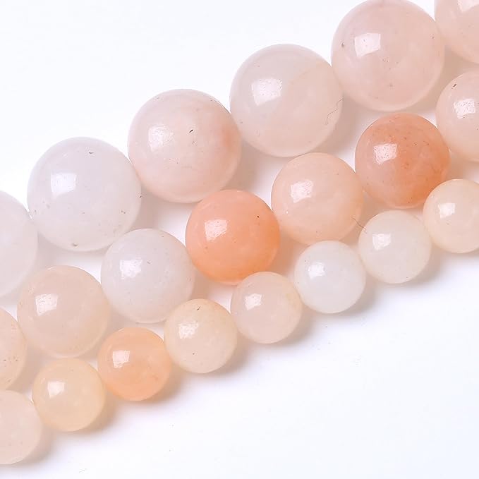 4MM 88PCS Streamer Powder Stone Beads for Jewelry Making Gemstone Round Crystal Bracelet Necklace