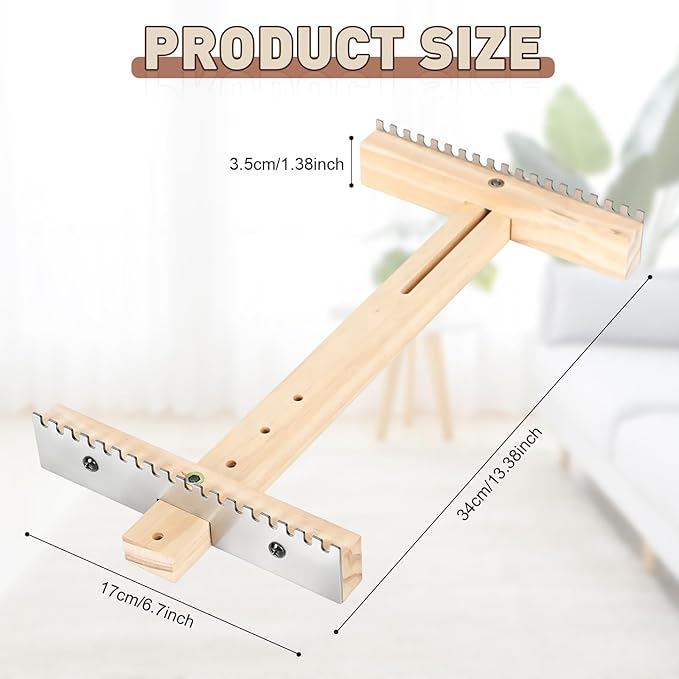 Adjustable Tapestry Weaving Loom, Wooden Craft Weaving Loom Kit, Small Expandable 4.72in to 13in, Wooden Frame to Handcraft Art for Beginners Experts, Wood Weaving Kit
