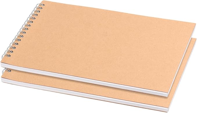HEIHAK Set of 20 A5 A6 Sketch Notebooks, 120 Pages 60 Sheets Top Spiral Bound Pocket Sketchbooks, Small Spiral Notepads Sketch Pads Bulk for Drawing, Sketching, Painting, Writing, Crafting