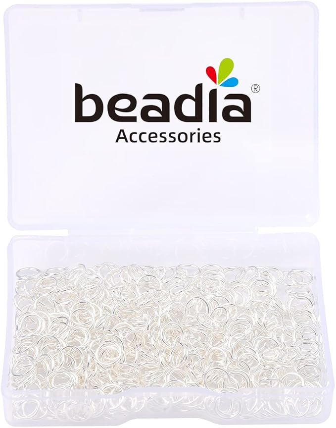 Silver Plated Jump Rings Non Tarnish 6mm 400pcs for Jewelry Making Findings