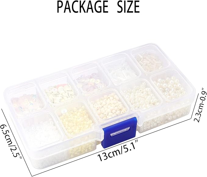 Assorted Beads for Jewelry Making, Glass Seed Bugle Tube Beads Loose Sequins Multiple Sizes for Crafts Sewing Jewelry Making