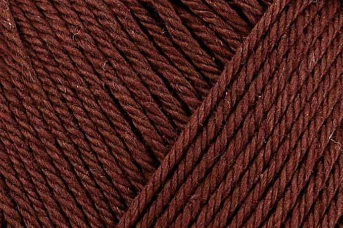 5 Skein/Pack Schachenmayr (SMC) Catania Originals Yarn, Each Ball 1.76 Oz (50gr) / 136 Yards (125 m), 100% Mercerized Cotton for Knitting and Crochet Yarn, Sport Weight, 162 - Coffee
