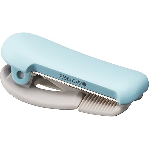 KOKUYO Washi Tape Cutter, Masking Tape Dispenser, Mini Portable Light Cutting, Clip Type, for 20-25mm Wide Tape, Light Blue, Japan Import (T-SM401LB)