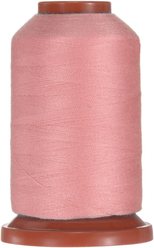 uxcell 40D/2 Sewing Thread 1100 Yards Polyester Household Sewing String Hand Stitching Polyester Cord for Clothing Stitching Shoe Bag Repairing DIY Craft Blossom Pink