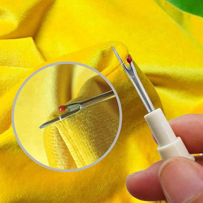 2PCS Seam Rippers, Sharp Sewing Seam Thread Remover Stitch Unpicker with Ergonomic Handles for Needle Work Patterns and Sewing Clothes